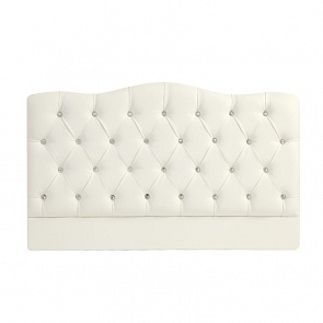 Панель декоративная для детской кроватки Лель БИ 08 Маргаритка и БИ 10 Азалия, кожа белый (Лель, LIEL_кожа белый)